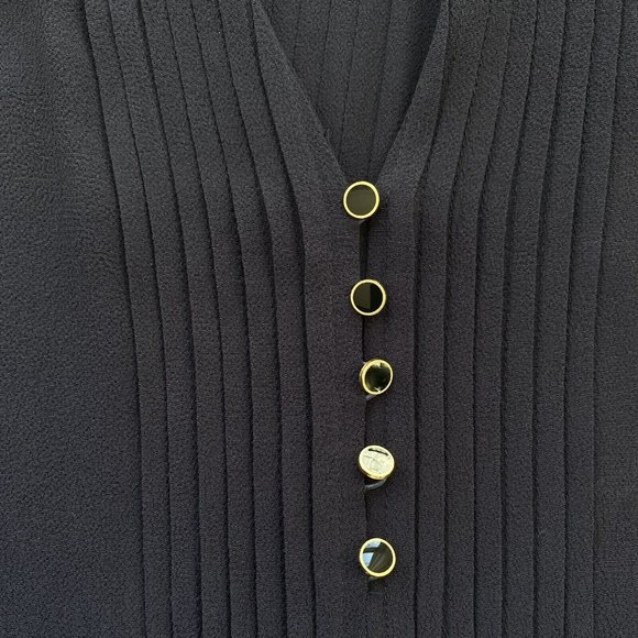 Anthropologie X Maeve Galina Blue Pintuck Quilted Drop Waist Dress | Size S - Picture 4 of 13